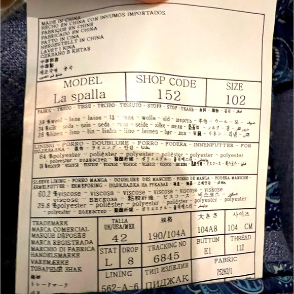 Suitsupply Linen Blend Blazer 42L - Picture 2 of 6